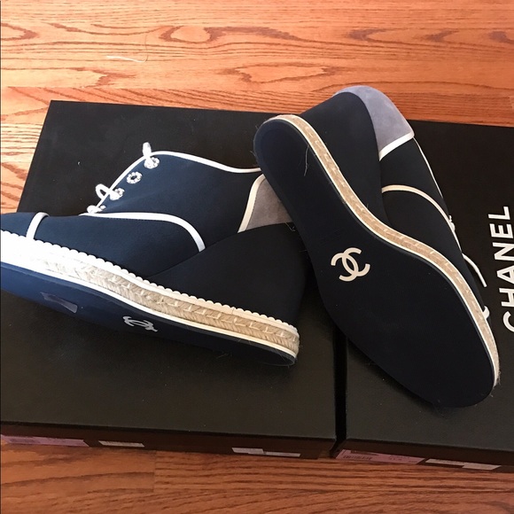 CHANEL WEDGE SHOES BRAND NEW SIZE 41.5 - Picture 4 of 7